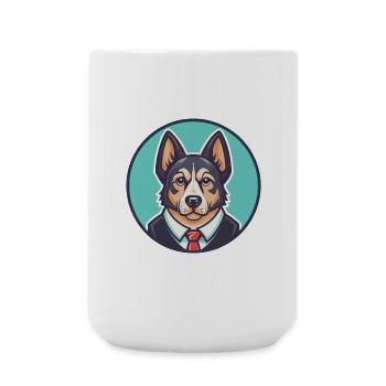 Schillertovare, Hunderasse, Karikatur, Kawaii, Clipart - Große Tasse 440 ml - Weiß - Vorne