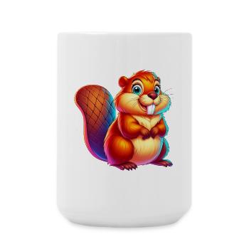 Beaver - Large Mug 440 ml - white - Front