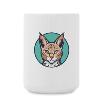 California Spangled Cat Breed Cartoon Kawaii Haustier - Große Tasse 440 ml - Weiß - Vorne