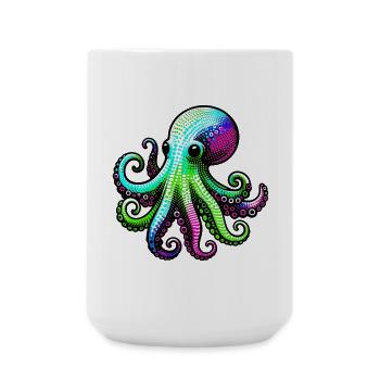 Krake - Große Tasse 440 ml - Weiß - Vorne