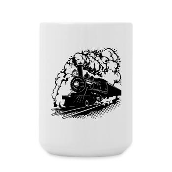Railway Graphic - Large Mug 440 ml - white - Front