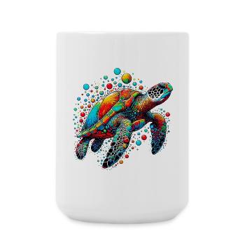 Turtle - Large Mug 440 ml - white - Front