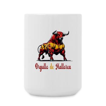 The pride Mallorca flag design - Large Mug 440 ml - white - Front