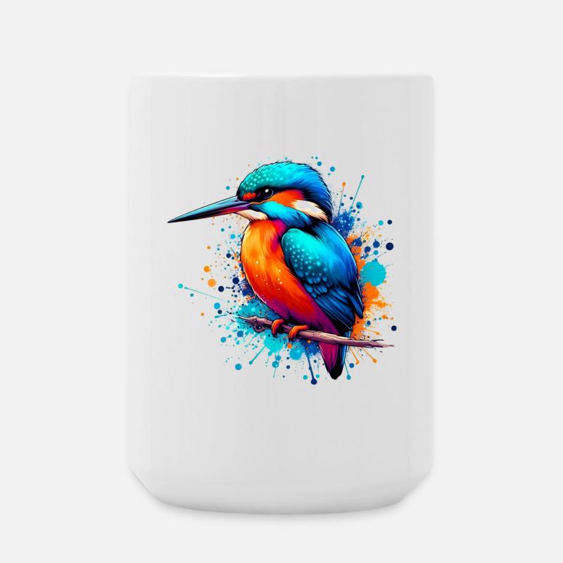 Kingfisher - Large Mug 440 ml - white