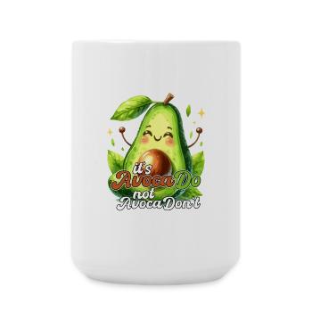 Happy Avocado its AvocaDo Design - Large Mug 440 ml - white - Front