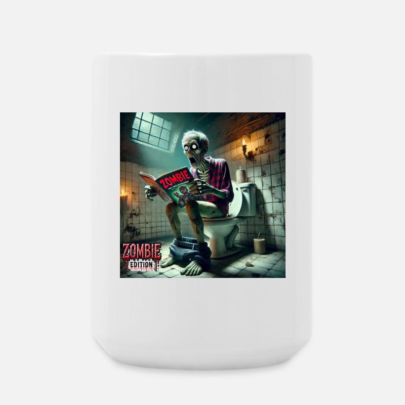 Zombie Klo - Große Tasse 440 ml - Weiß