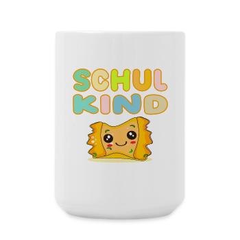 SCHWÄBISCHES SCHULKIND MAULTASCHEN KOSTÜME - Große Tasse 440 ml - Weiß - Vorne