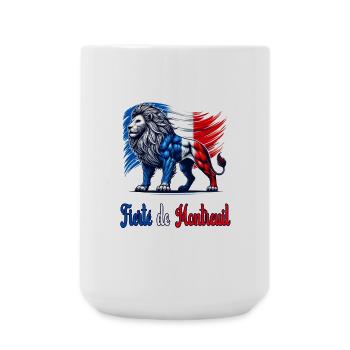La fierté du design du drapeau de Montreuil - Grande tasse 440 ml - blanc - Devant