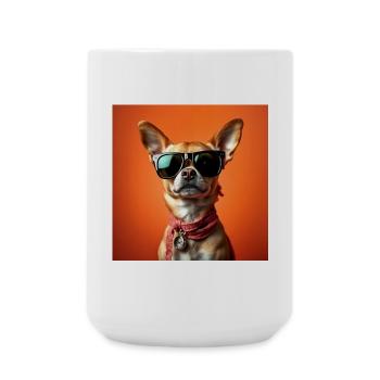 Chiwawa avec style déjanté - Grande tasse 440 ml - blanc - Devant