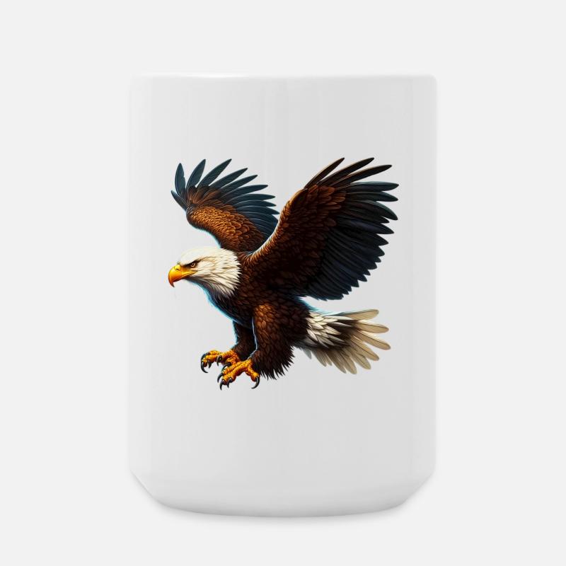 Adler - Große Tasse 440 ml - Weiß