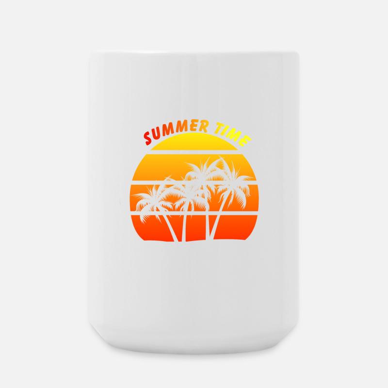 Summer time - Large Mug 440 ml - white