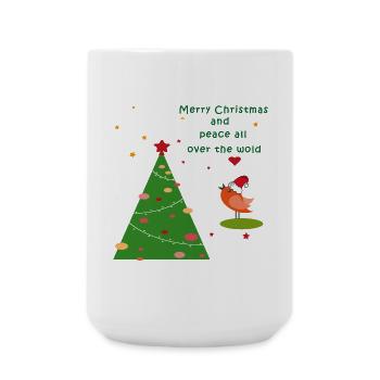 Merry Christmas - Large Mug 440 ml - white - Front
