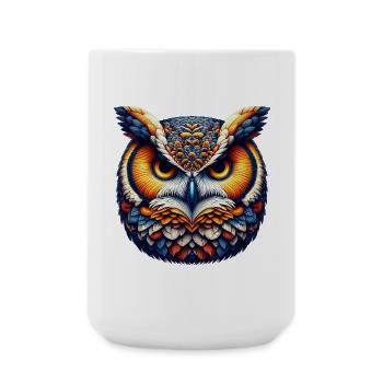 Owl - Large Mug 440 ml - white - Front