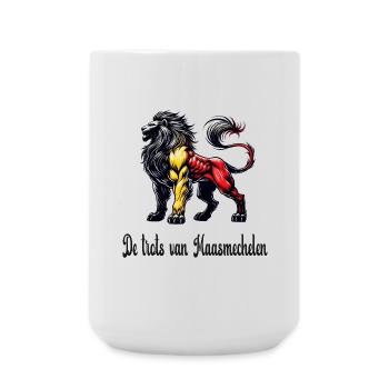 Maasmechelen Löwe Flaggen Design - Große Tasse 440 ml - Weiß - Vorne