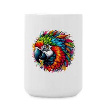 Parrot - Large Mug 440 ml - white - Front
