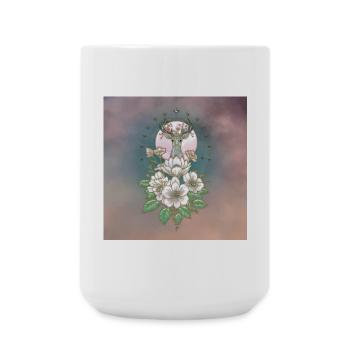 Cerfs majestueux et gracieux - Grande tasse 440 ml - blanc - Devant