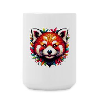 Kleiner Panda - Große Tasse 440 ml - Weiß - Vorne