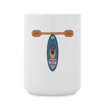 LETTER T - KAYAK - Large Mug 440 ml - white - Front