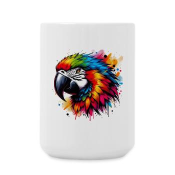 Perroquet - Grande tasse 440 ml - blanc - Devant