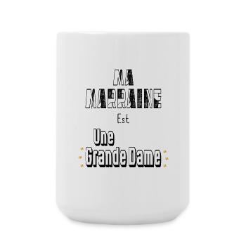 Ma Marraine Est Une Grande Dame - Grande tasse 440 ml - blanc - Devant