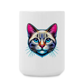Chat - Grande tasse 440 ml - blanc - Devant