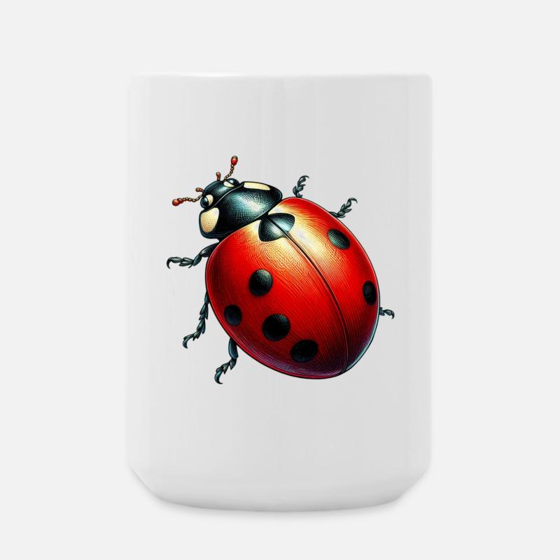 Marienkäfer - Große Tasse 440 ml - Weiß