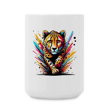Gepard - Große Tasse 440 ml - Weiß - Vorne