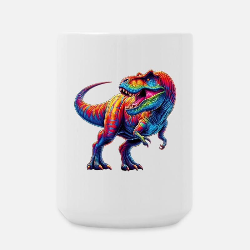 Dinosaurier - Große Tasse 440 ml - Weiß