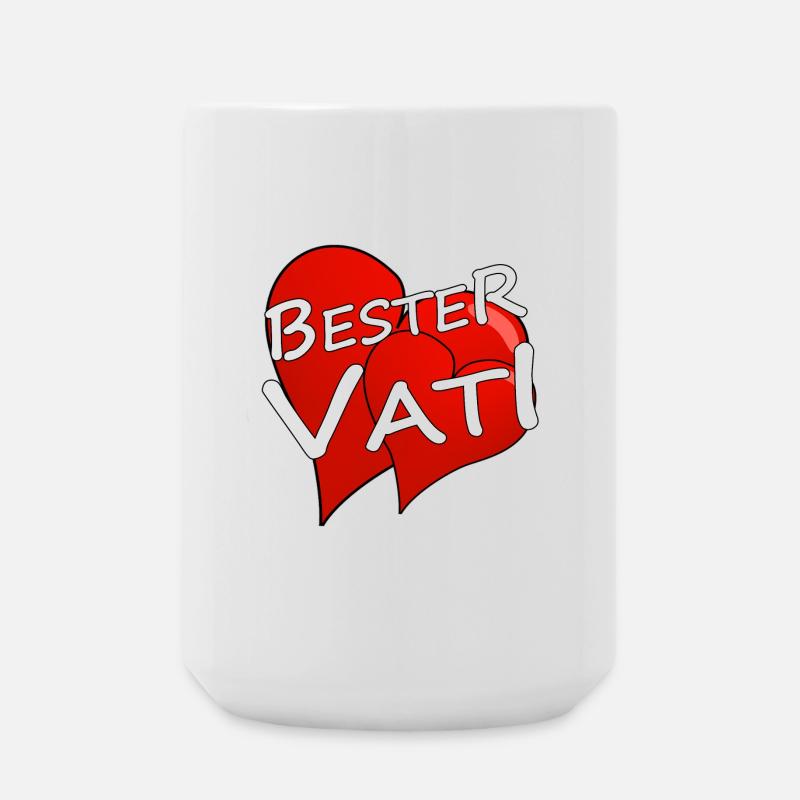 BESTER VATI - Große Tasse 440 ml - Weiß