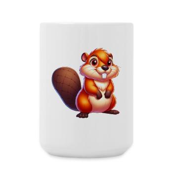 Beaver - Large Mug 440 ml - white - Front