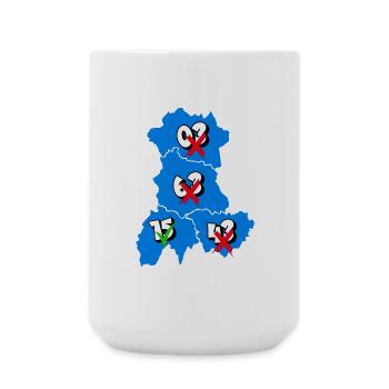 Région Auvergne - Grande tasse 440 ml - blanc - Devant