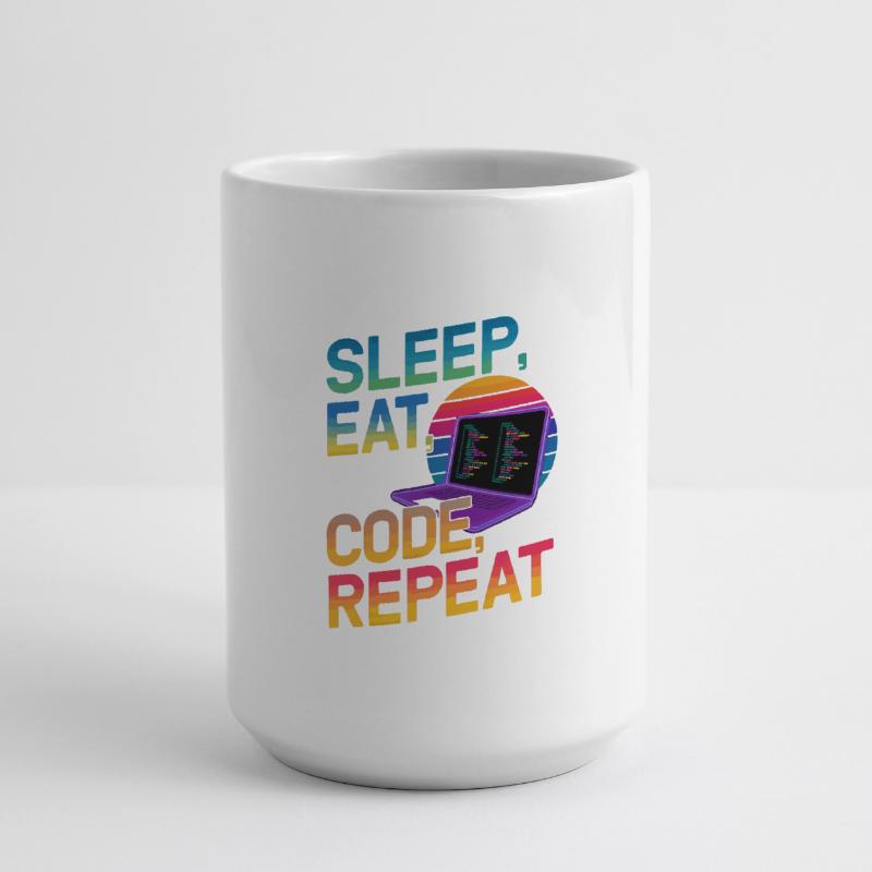 Sleep Eat Code Repeat Gift For Coder Large Mug 440 ml