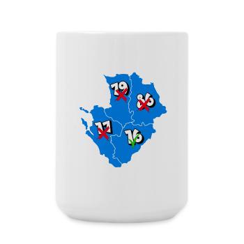 Région Poitou-Charentes - Grande tasse 440 ml - blanc - Devant