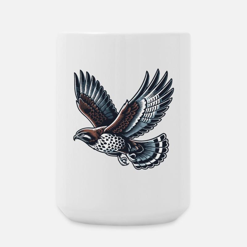 Buzzard - Large Mug 440 ml - white