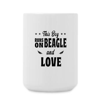 Ce design beagle pour garçon - Grande tasse 440 ml - blanc - Devant