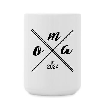 Grandma Est. 2024 – Cadeau pour les nouvelles mamies - Grande tasse 440 ml - blanc - Devant