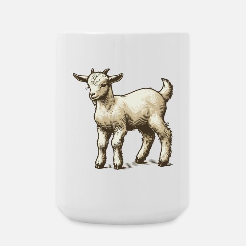 Zicklein - Große Tasse 440 ml - Weiß