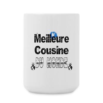 Meilleure Cousine du Monde - Grande tasse 440 ml - blanc - Devant