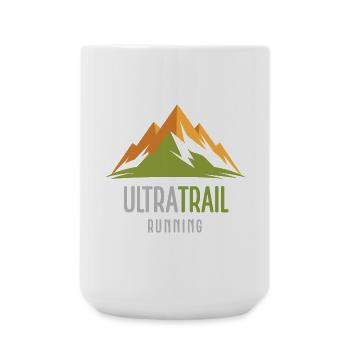 Ultra Trail Running - Large Mug 440 ml - white - Front