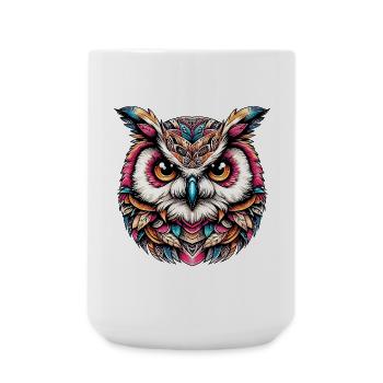 Owl - Large Mug 440 ml - white - Front