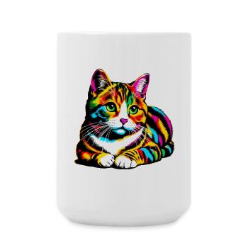 Chat - Grande tasse 440 ml - blanc - Devant