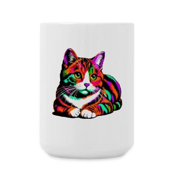 Cat - Large Mug 440 ml - white - Front