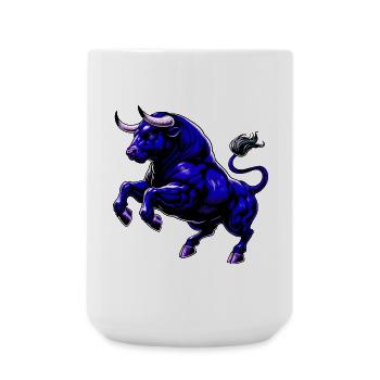 Stier - Große Tasse 440 ml - Weiß - Vorne