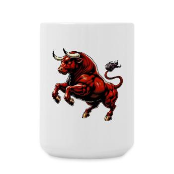 Bull - Large Mug 440 ml - white - Front