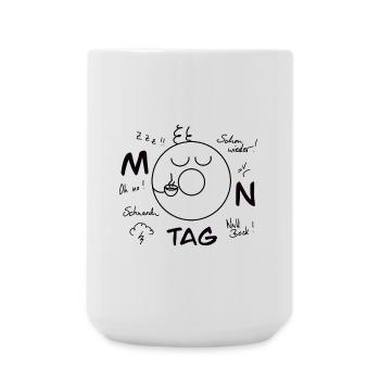 Monday Blues - Large Mug 440 ml - white - Front