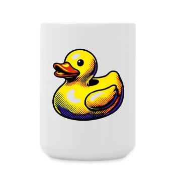 Ente Ente Ente Ente Ente - Große Tasse 440 ml - Weiß - Vorne