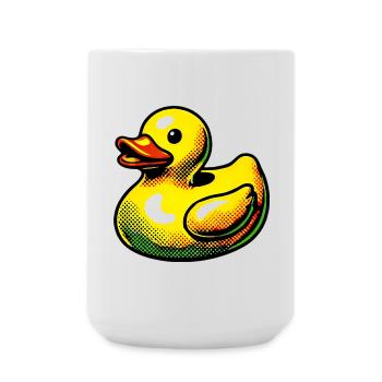 Ente Ente Ente Ente Ente - Große Tasse 440 ml - Weiß - Vorne