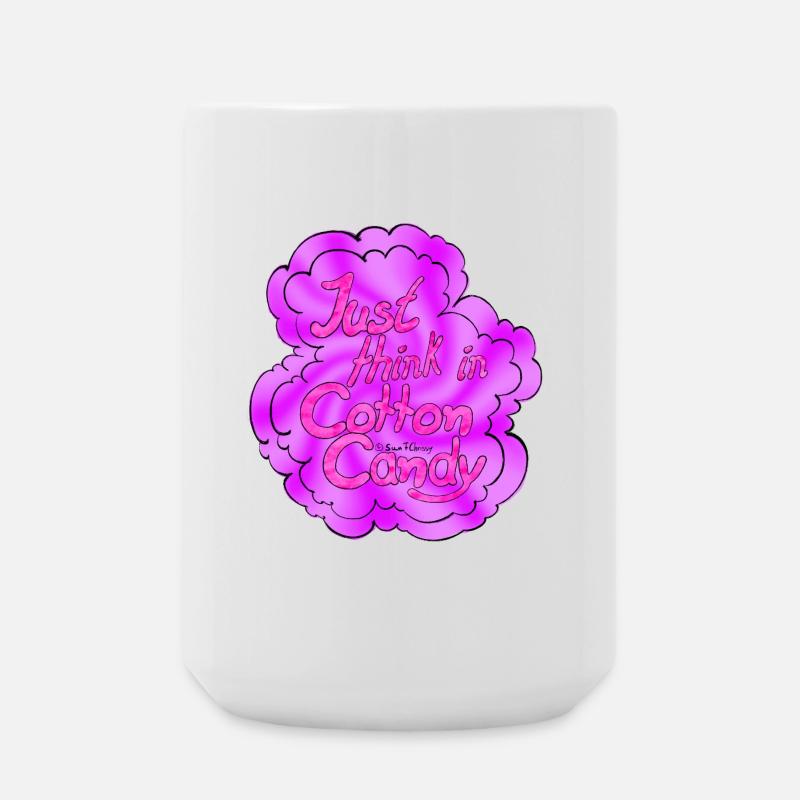Cotton Candy Purple-Pink - Large Mug 440 ml - white