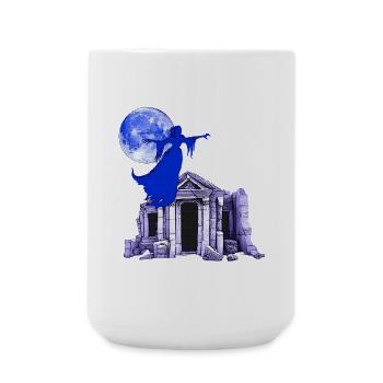 Ruinen, Geister Frau, Monde - Große Tasse 440 ml - Weiß - Vorne