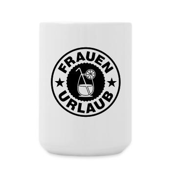 Women's Holiday Cocktail - Large Mug 440 ml - white - Front